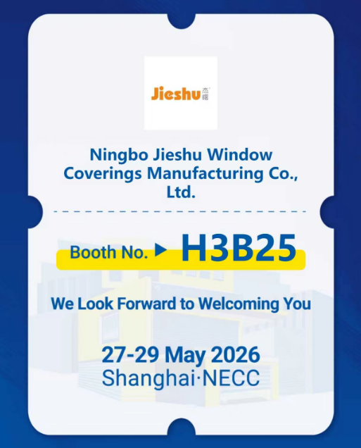 Visit Jieshu at Booth H3B25 | R+T Asia 2026